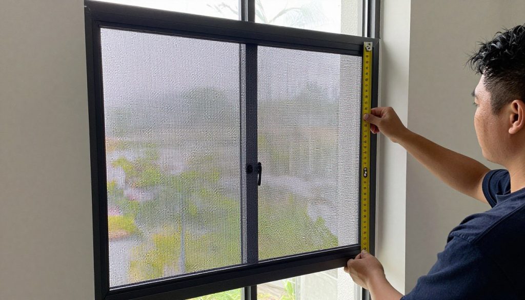 vliegenramen op maat installatie detail